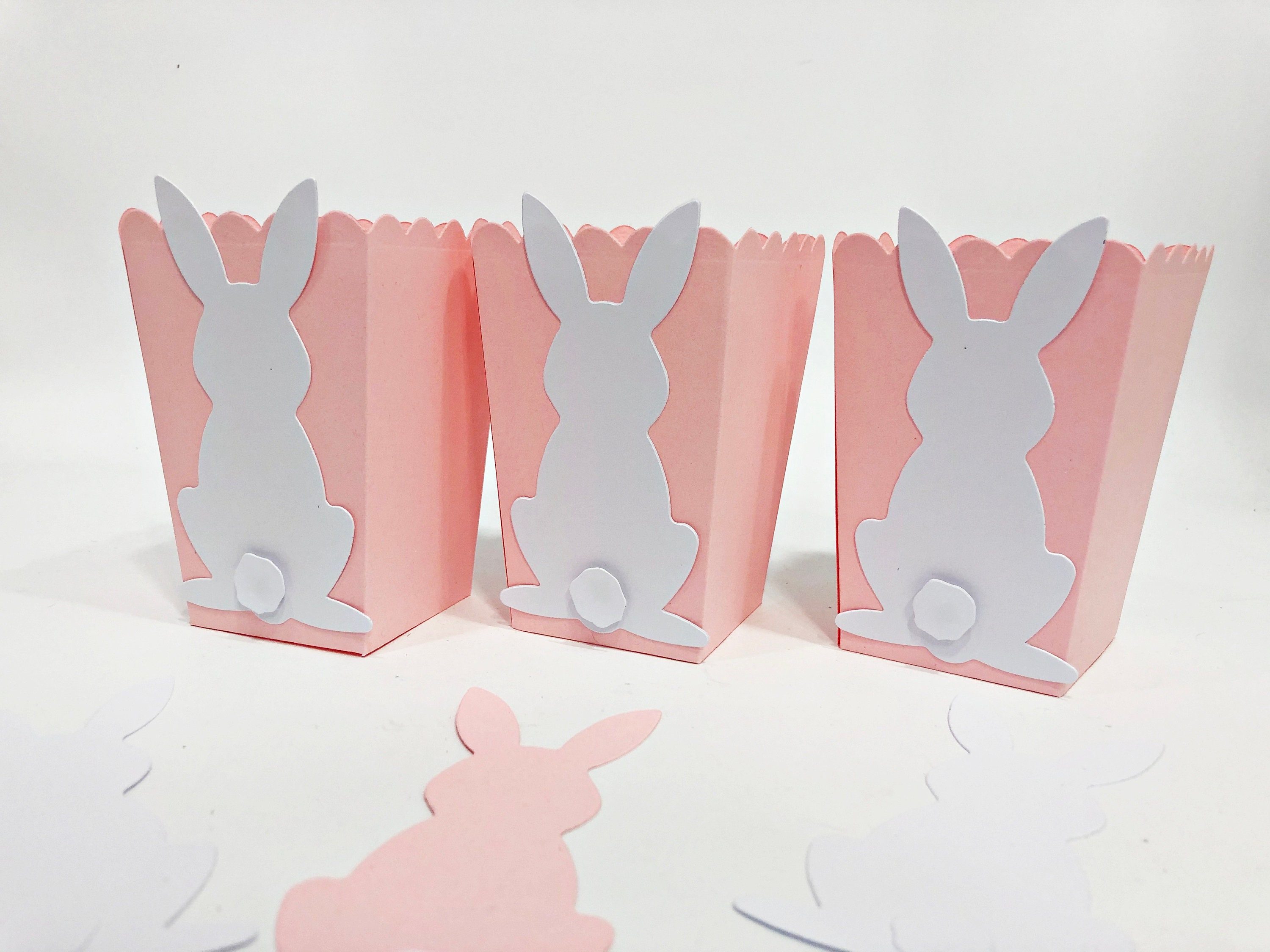 2 Bunny Gift Boxes, Baby Shower Favor Box, Birthday Favor Box, Cute Gift Box,  Bunny, Rabbit, Candy Box, Chocolate Box, Cookie Box, Treat Box 