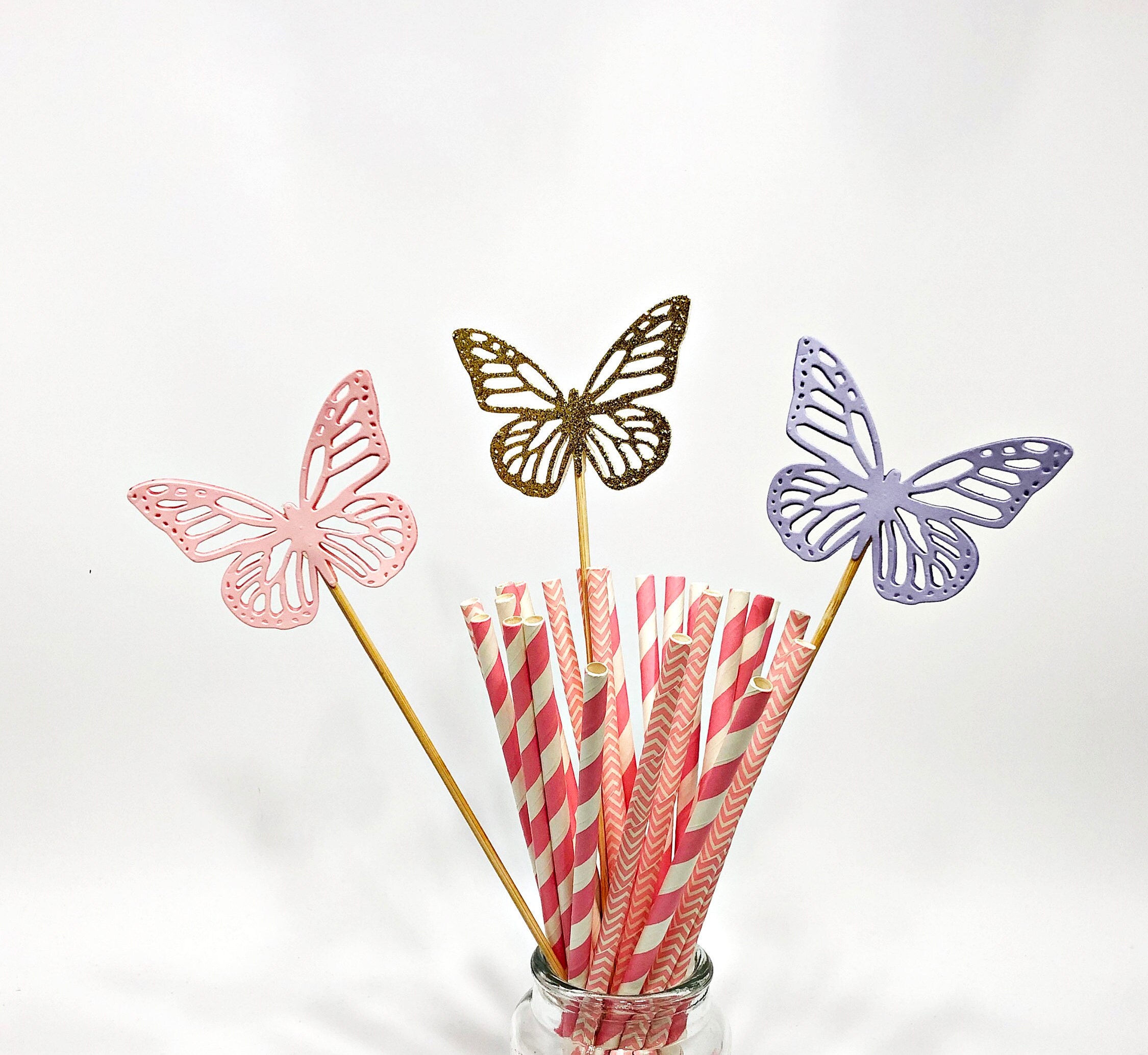 3 centrotavola a forma di farfalla, decorazioni per compleanno a forma di farfalla, decorazioni per baby shower a forma di farfalla, decorazioni per feste a forma di farfalla, decorazioni da tavolo a