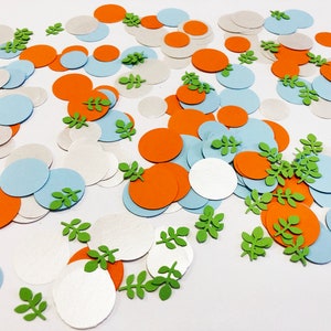 200 STÜCK Little Cutie Confetti Cutie Baby Shower Dekorationen Eine kleine Cutie ist auf dem Weg Hey Cutie Citrus Orange Clementine Geburtstagsparty Orange & Baby Blue