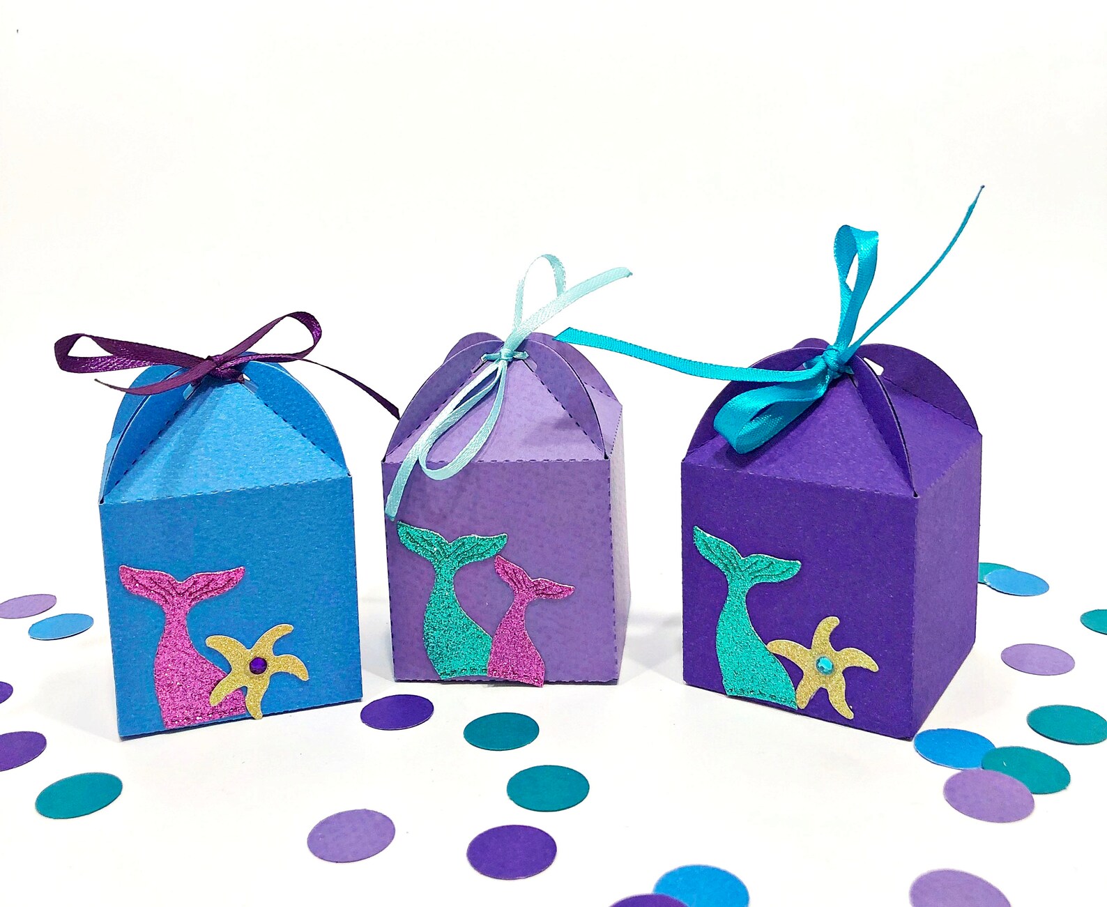 Mermaid Favor Box Under the Sea Favor Box Mermaid Party Etsy