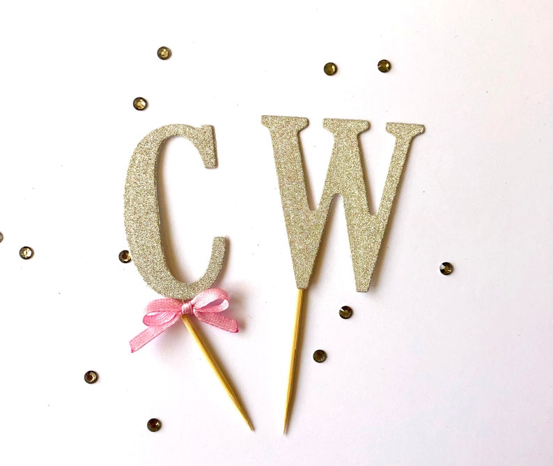 Pink and Gold First Birthday Decorations Glitter Gold Number Cupcake Toppers First Birthday Party Decorations Pink Gold Birthday Party Decor