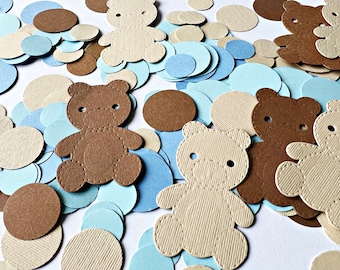 Bear Baby Shower Confetti - 150 Pcs Woodland Theme Decorations