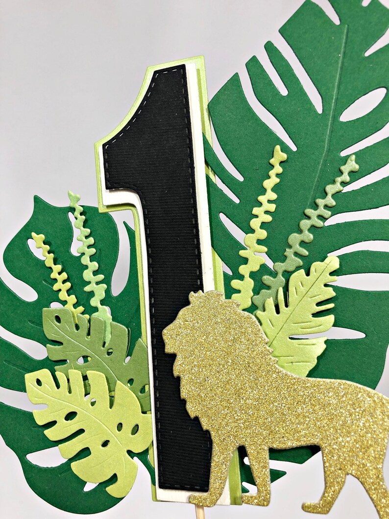 Wild One Cake Topper Jungle Safari Cake Topper Safari Jungle Birthday ...