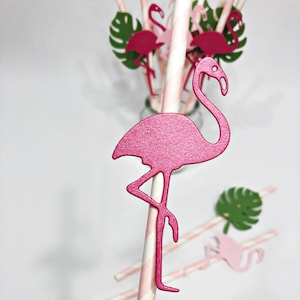 Flamingo Paper Straws. FLAMINGO Party Straws. Bachelorette Party. Flamingo Birthday, Tropical Baby Shower Decorations Summer Party Flamingos image 5