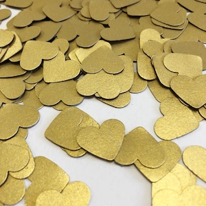 200-1000 stuks. Hartconfetti - KLEINE harten Valentijnsdagconfetti. Verlovingsfeest vrijgezellenfeest. Verjaardag Goud Zilver Bruiloft ELKE KLEUR