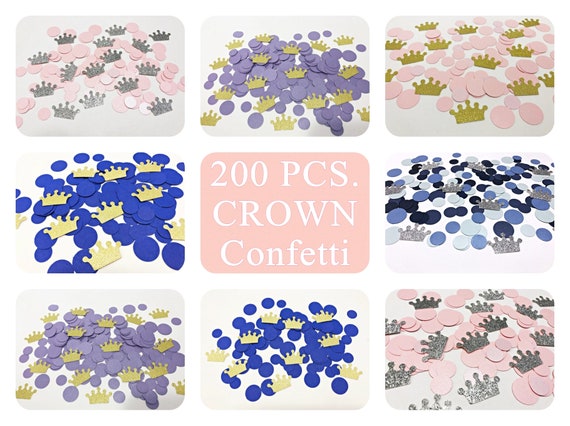Gold Confetti (200pcs) Gold Crown Confetti Table Confetti for Baby Shower  for sale online