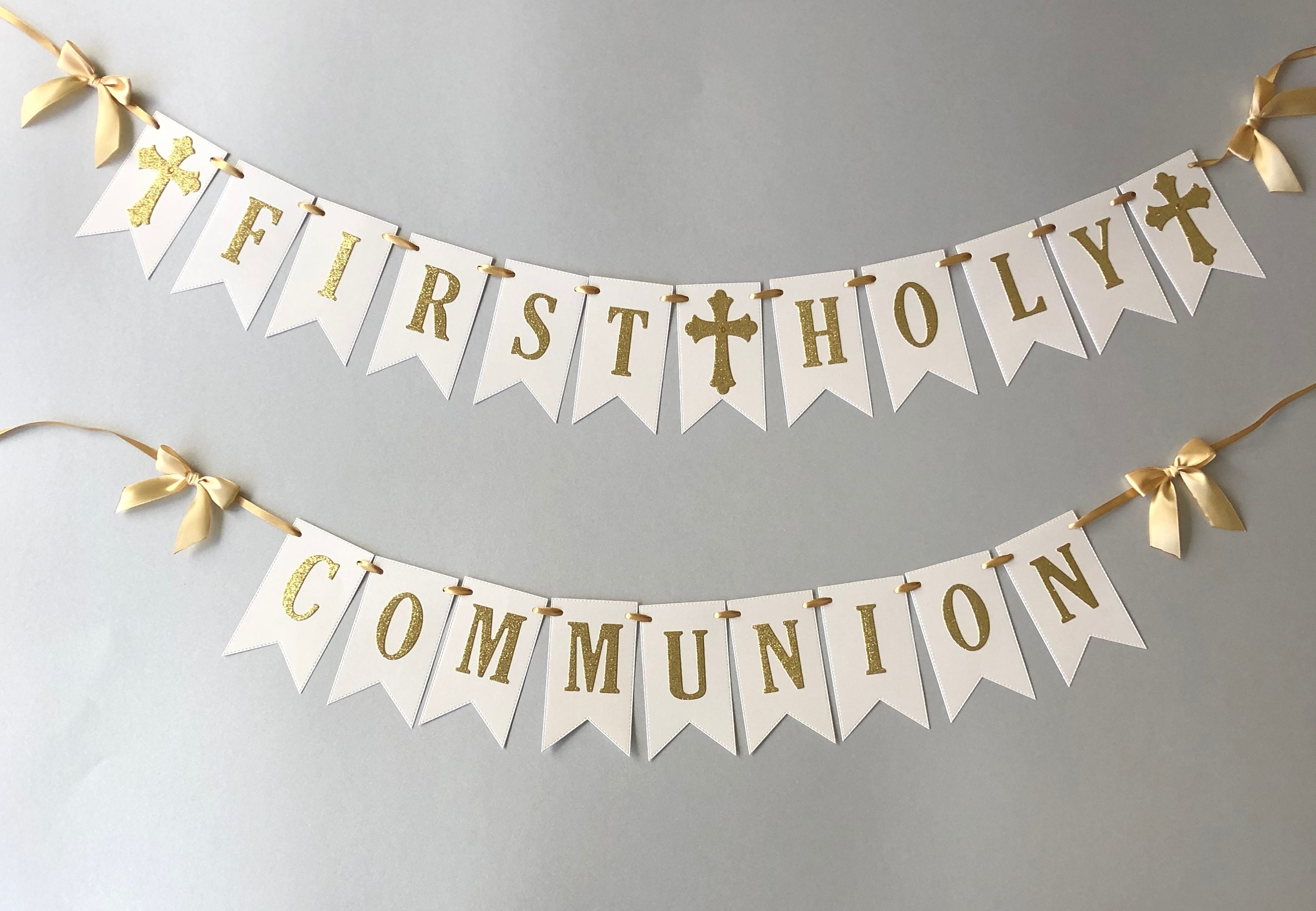 First Holy Communion Banner Personalized Name Communion | Etsy
