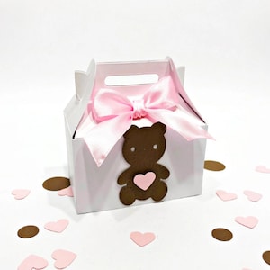 Bear Favor Boxes. Teddy Bear Birthday Party Favor Box Bear Baby Shower  Baby Bear 1st Birthday Boy Girl Candy Box Cute Bear Baby Shower