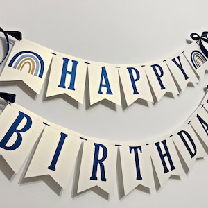 Boho Regenbogen Happy Birthday Girlande - Moderne Regenbogen Geburtstagsparty Dekoration. 1.Geburtstag. Junge, Mädchen Regenbogen Party Dekor
