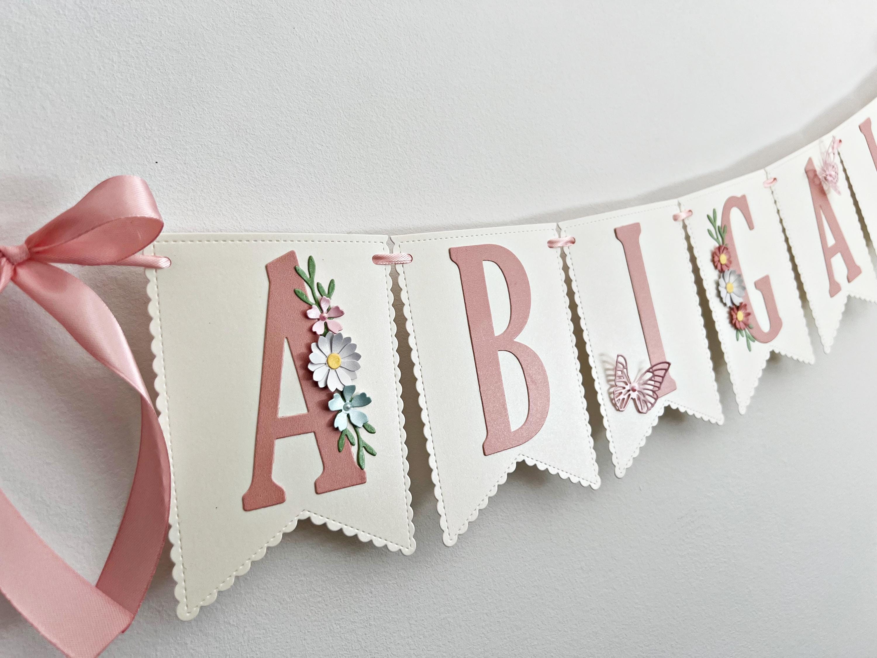 Wildflower Baby Shower Banner - A Little Wildflower is on the Way Banner. Floral Banner. Baby In Bloom Banner Flower Baby Shower Decorations
