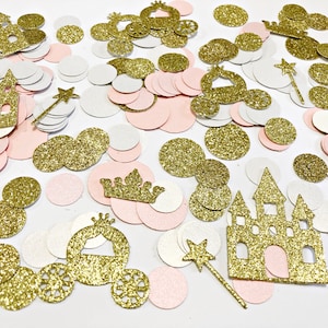 Prinzessin Party Dekoration Aschenputtel Geburtstag Dekoration Prinzessin Konfetti Schloss Kutsche Konfetti Prinzessin Thema Babyparty Konfetti