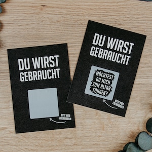 Rubbelkarte | Möchtest du mich zum Altar führen | Postkarte A6