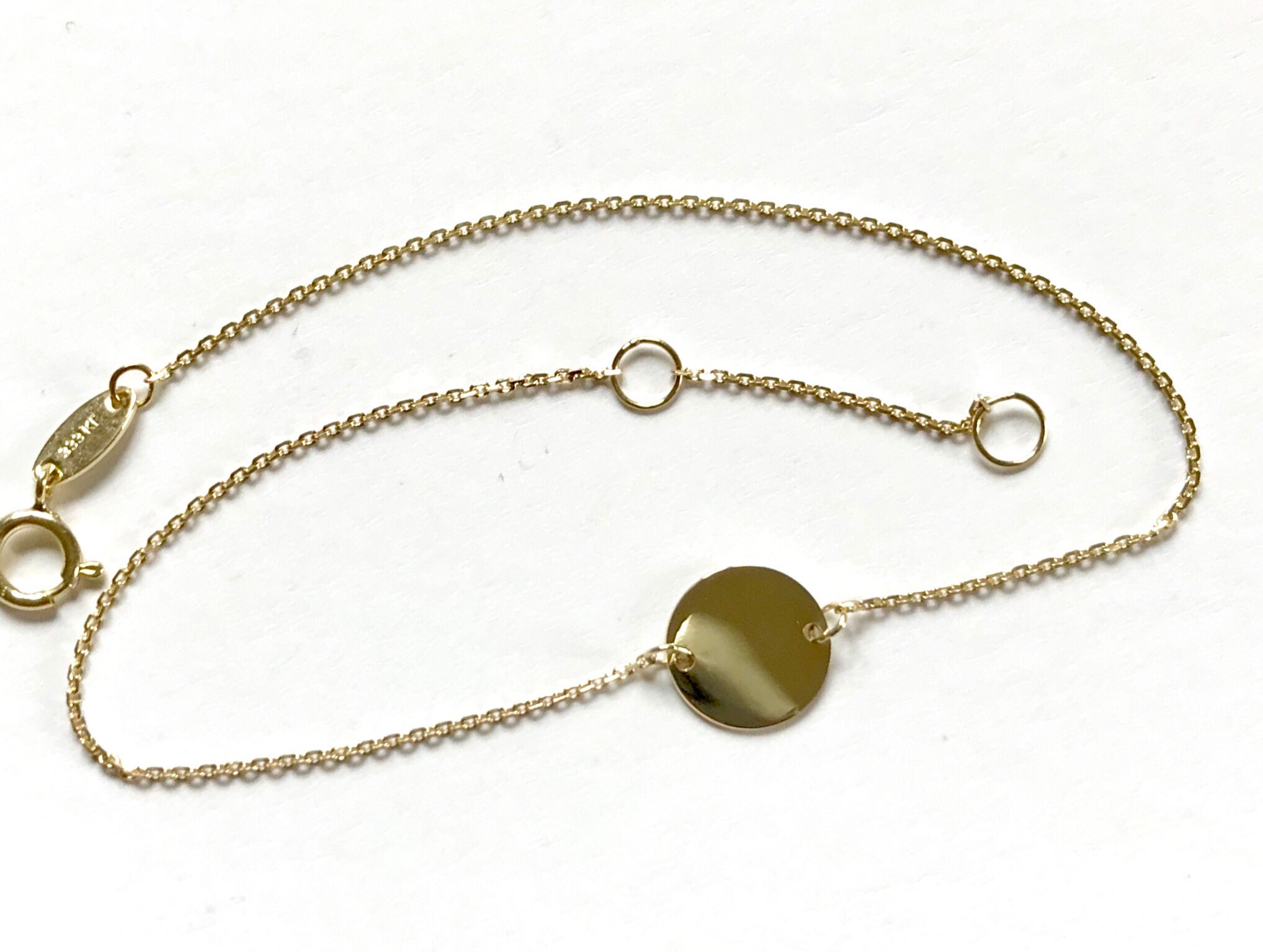 Delicate Women's Bracelet Gold Bracelet 333 Gold Etsy UK