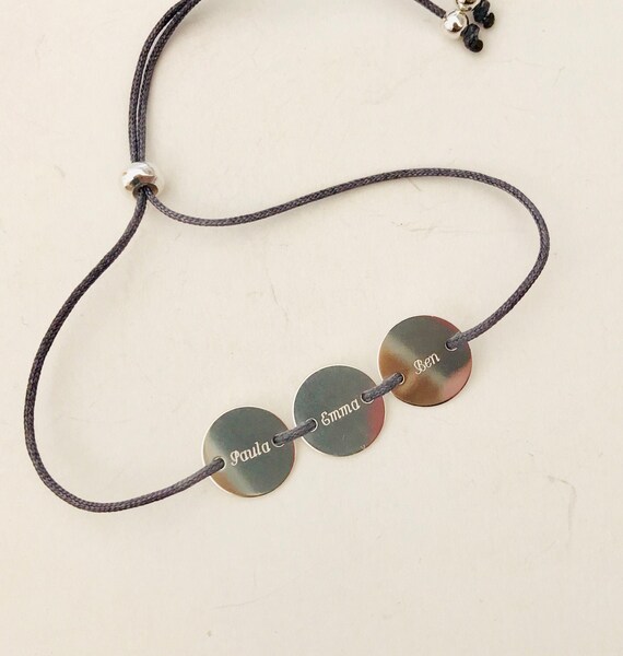 Freundschaft Armband mit Gravur Tag Damen Mädchen Geburtsstein Wickelarmband