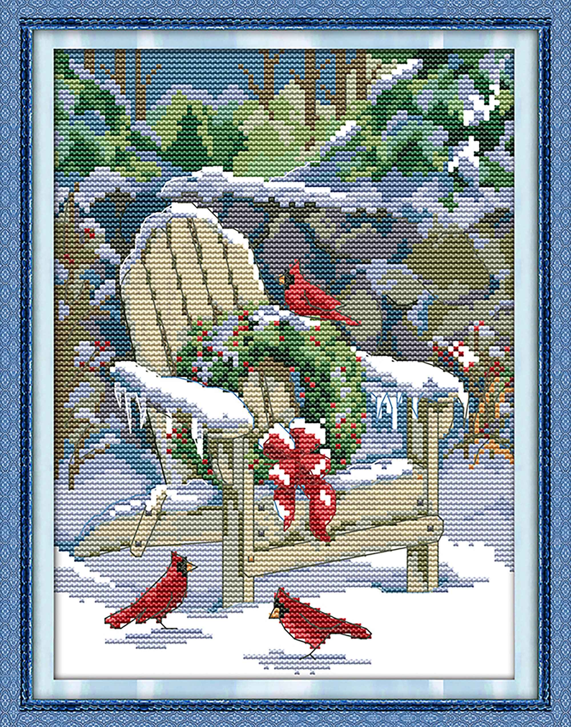 Joy Sunday 14CT Stamped CrossStitch Kit Etsy