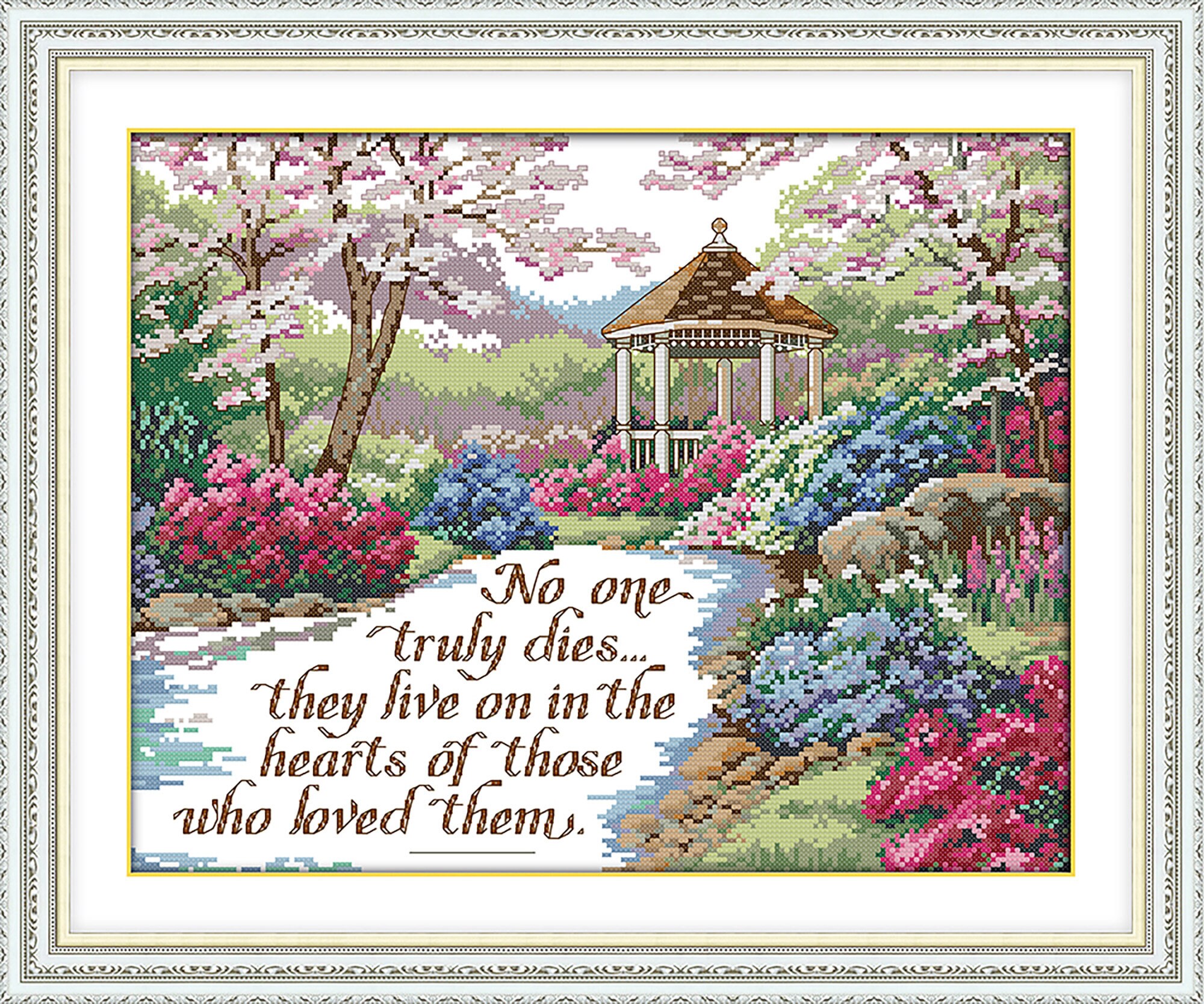 Joy Sunday 14CT estampado crossstitch patrón de kit de Etsy