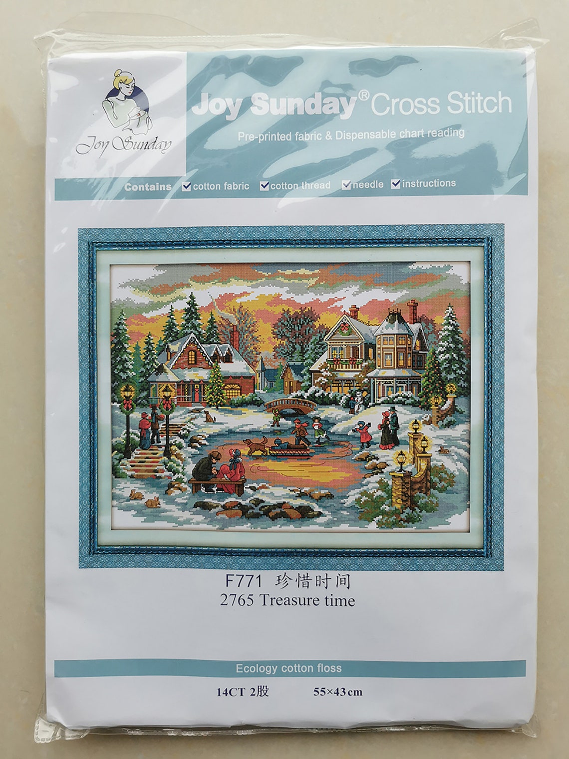 Joy Sunday CrossStitch Kits Stamped Embroidery Patterns for Etsy