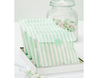 Paper Bag Coated Candy Bags Mint 10set Coated + STICKER Candy Bag School Beginning Giveaway Bag Biscuit Bag Treatbag
