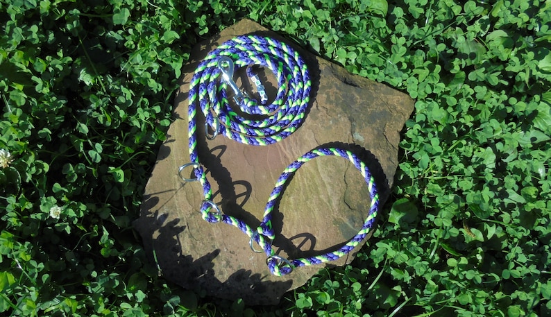 Retrieverleine dog leash braided from paracord image 4