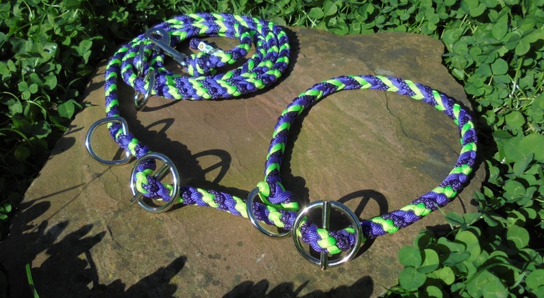 Retrieverleine dog leash braided from paracord image 3