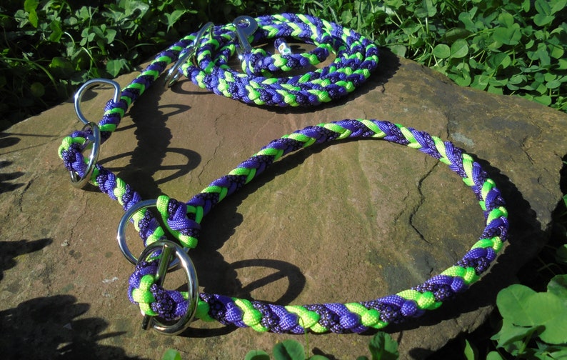 Retrieverleine dog leash braided from paracord image 2