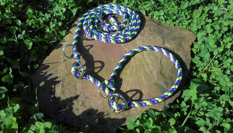 Retrieverleine dog leash braided from paracord image 1