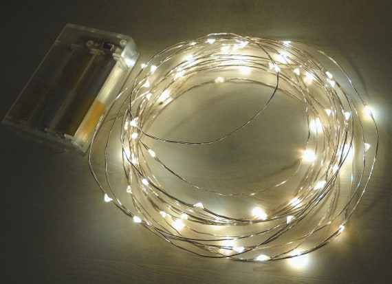 Led Draht Lichterkette Batterie 10 20 40 60 100 Micro LEDS Batteriebetrieben Timer Warmweiß Oder Kaltweiß