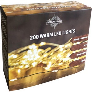 LED Draht Lichterketten 100 200 Leds warmweiß strombetrieben mit Timer und teilweise Dimmer für innen und außen Bild 2