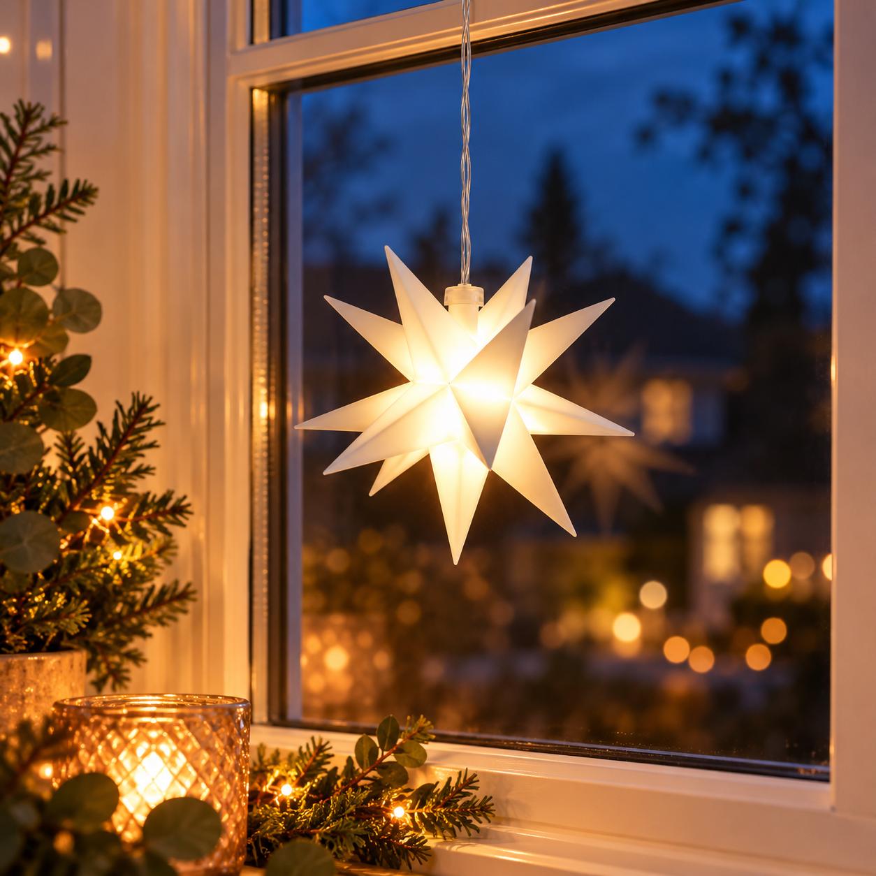 Fensterdeko weihnachten licht