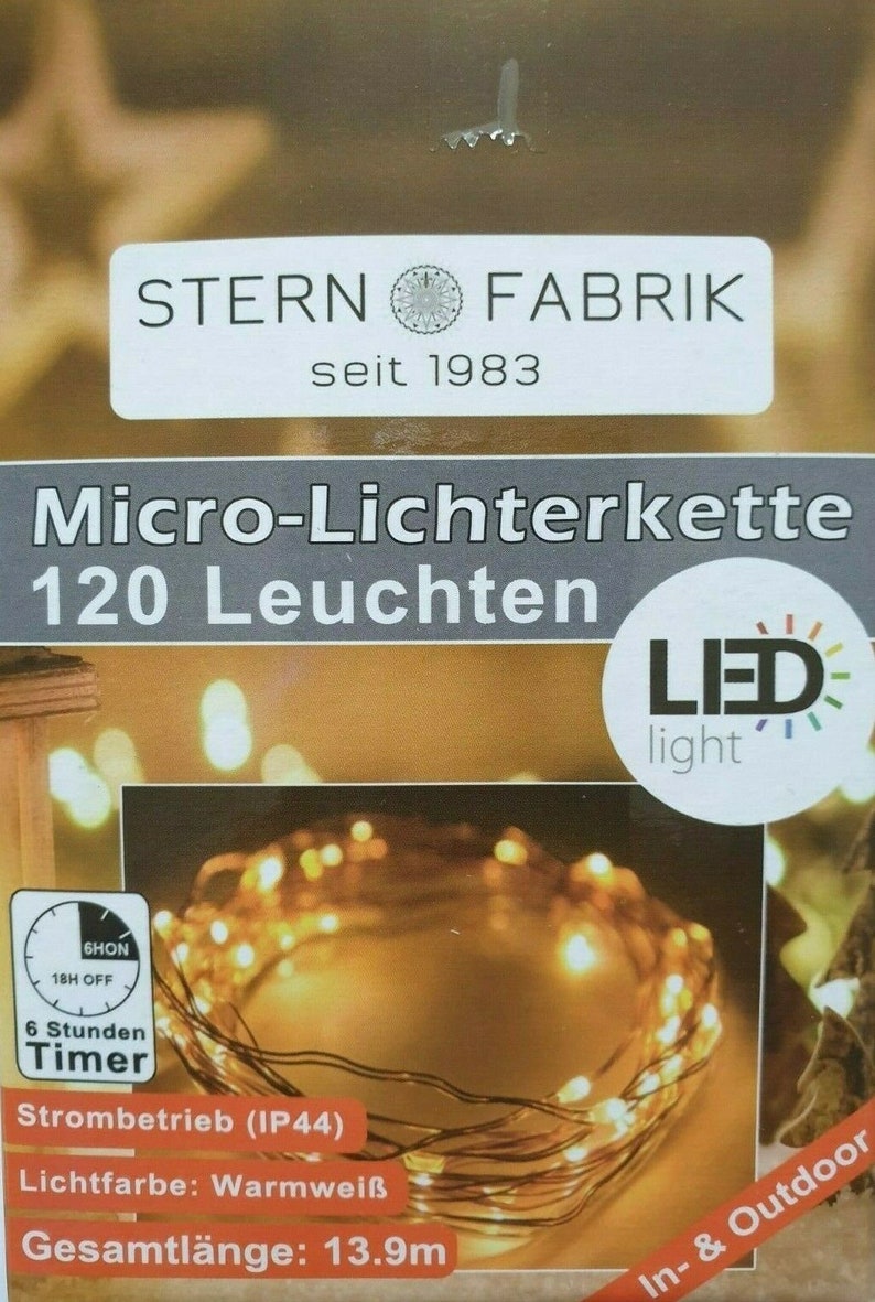 LED Draht Lichterketten 100 200 Leds warmweiß strombetrieben mit Timer und teilweise Dimmer für innen und außen Bild 6