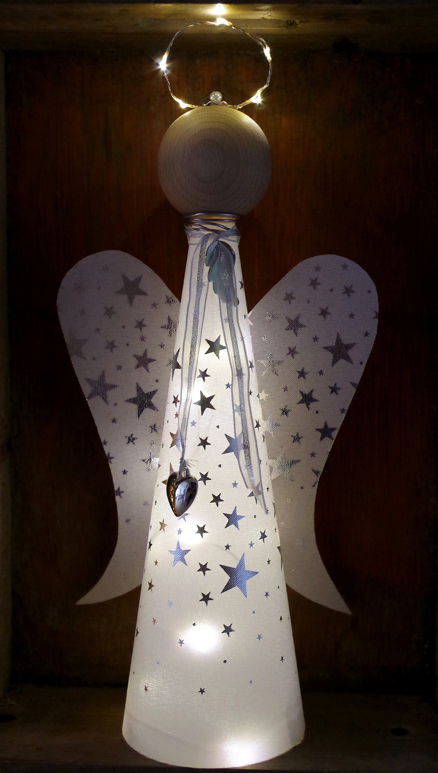 Mittlere Glücksengel Bastelpackung Mit LED Drahtlichterkette Timer  Anleitung Und Material Bastelset Engel Basteln - Etsy