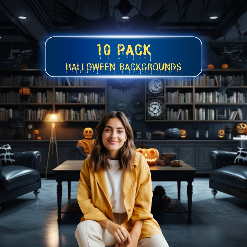 10 Halloween Zoom Backgrounds, Zoom Background Halloween, Zoom