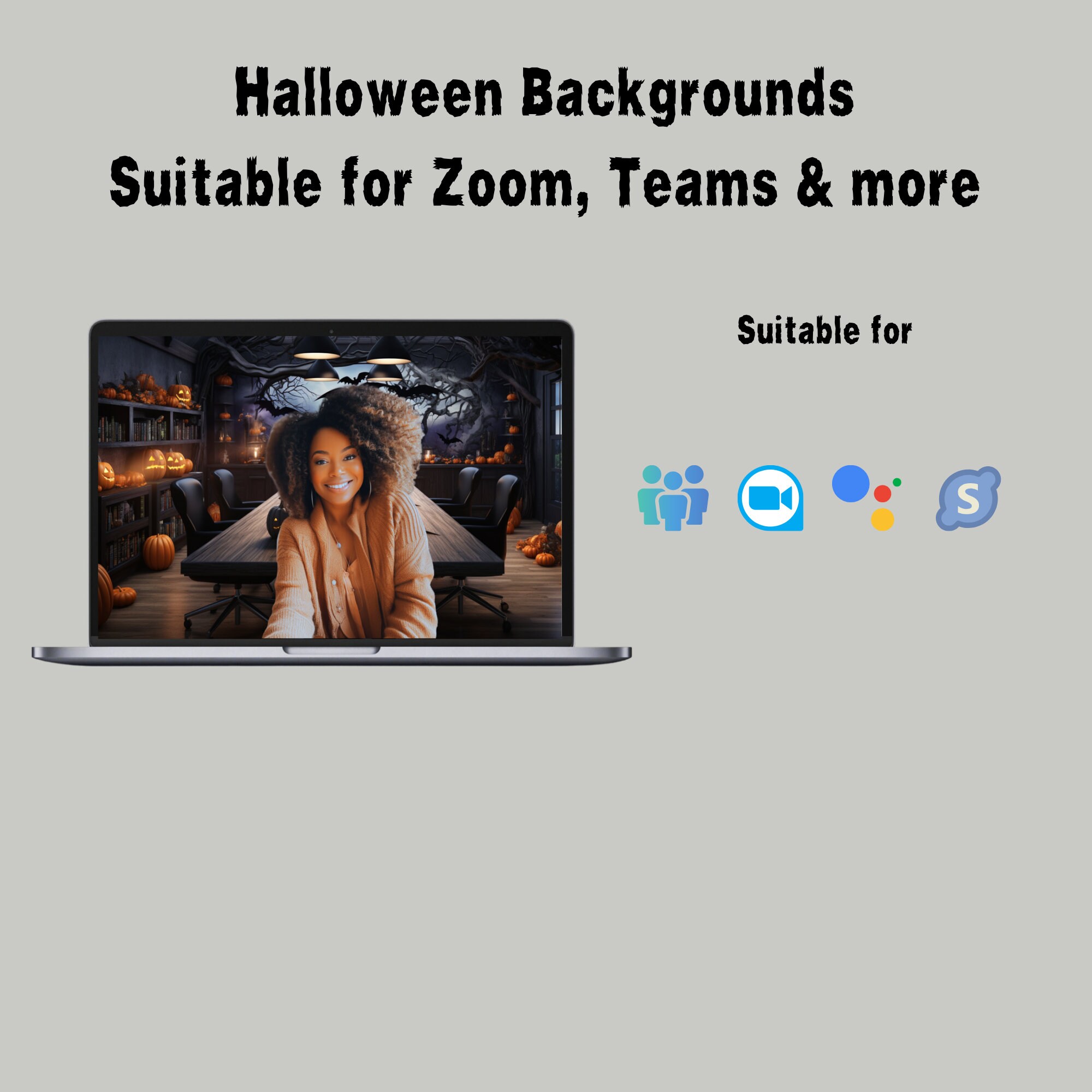 10 Halloween Zoom Backgrounds, Zoom Background Halloween, Zoom