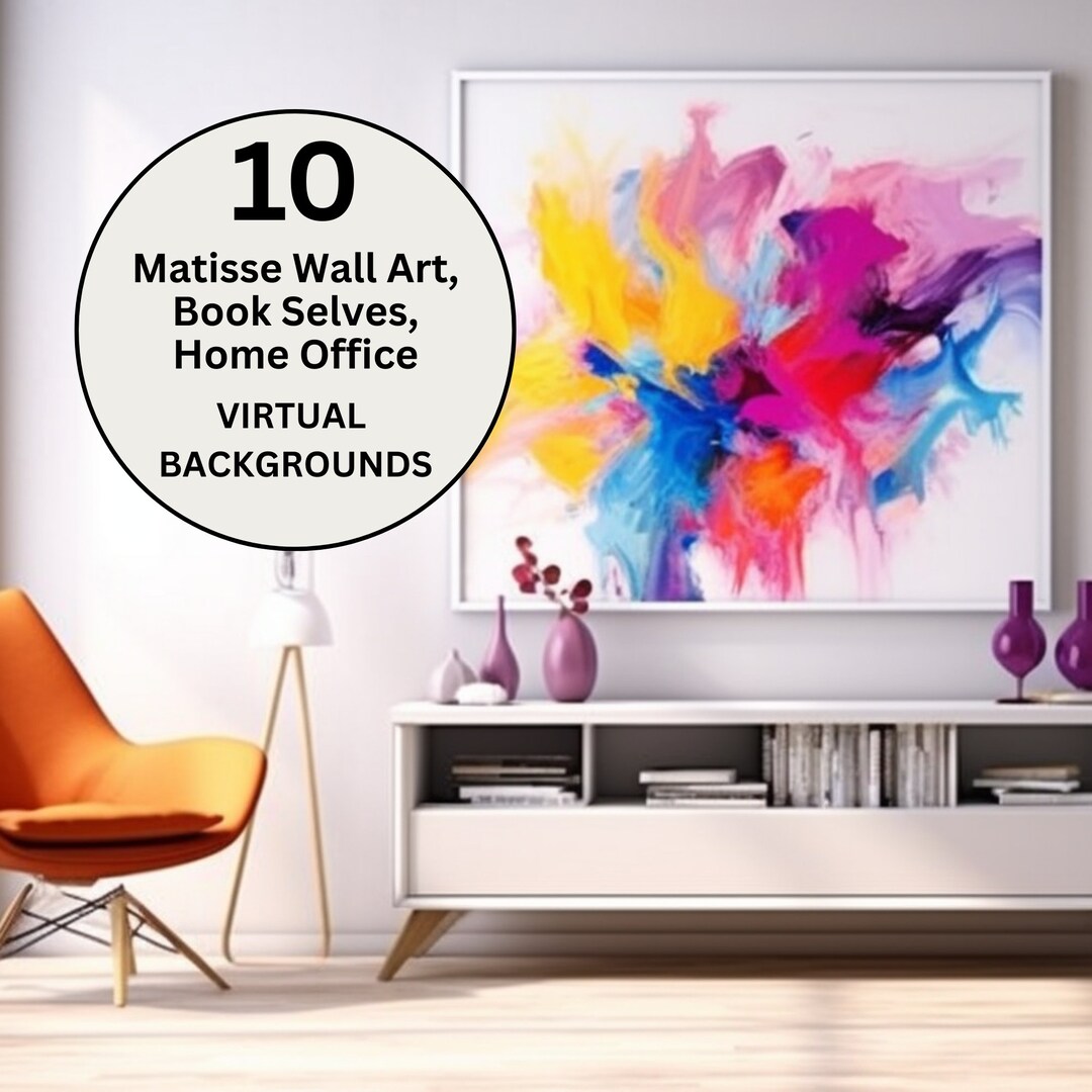 Matisse Wall Art Zoom Background Zoom Background Office Etsy