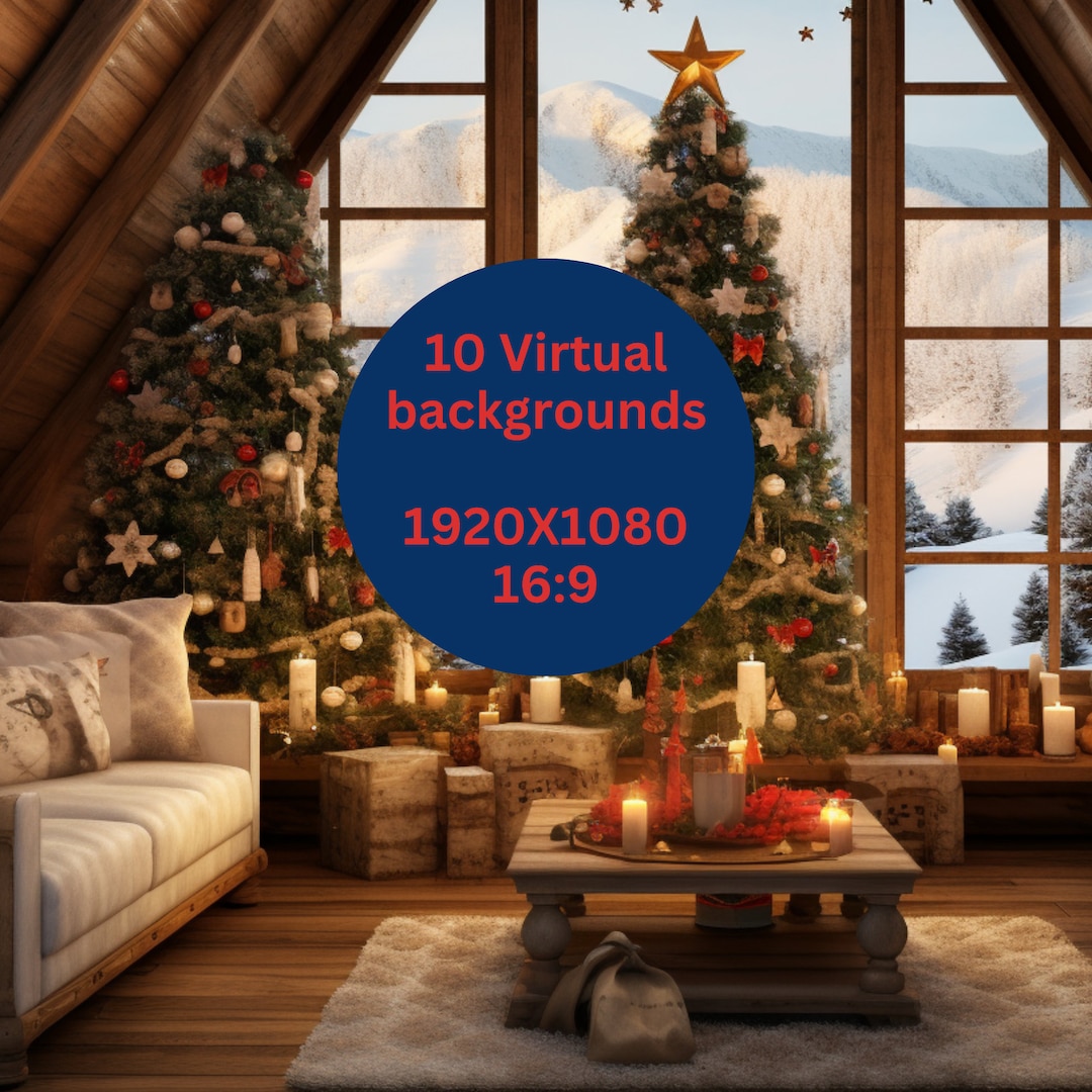 Zoom Background Christmas Background Zoom Background Home Office Zoom