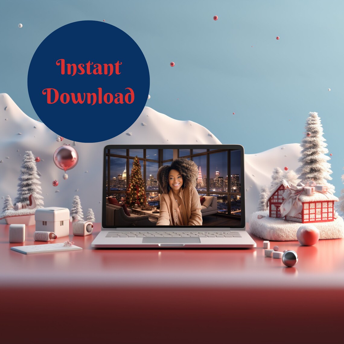 Zoom Background Christmas Background Zoom Background Home Etsy