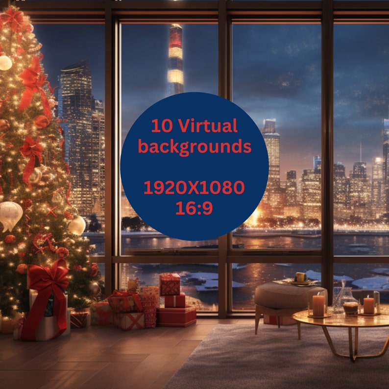 Zoom Background Christmas Background Zoom Background Home Etsy