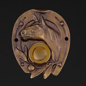 200.0006.45 Doorbell horseshoe and horse head | JCB HANDMADE