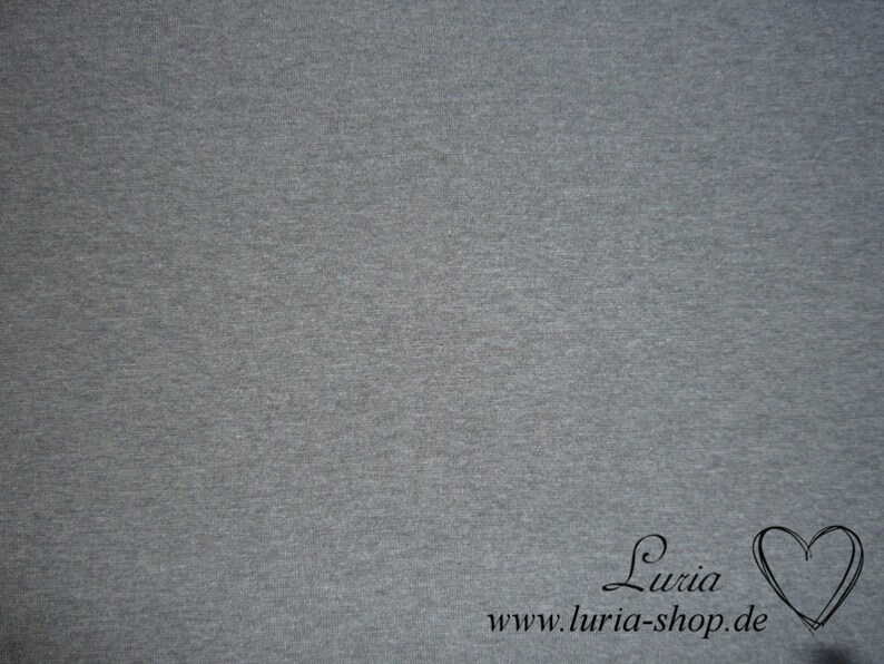 11,60 EUR/m Bündchen glatt grau meliert Schlauchware Bild 3