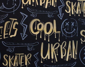 16,20 EUR/metro Jersey Darling Skateboard Skater cool en jersey de algodón azul oscuro