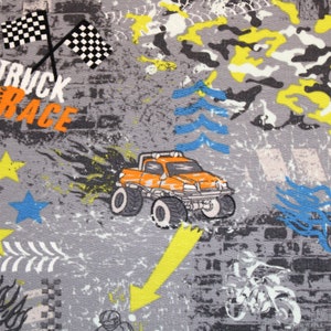 17.00 EUR/meter summer sweatshirt Monstertruck Race French Terry