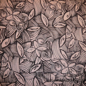 13.00 EUR/meter viscose flowers soft pink black viscose jersey image 4