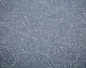 15.70 EUR/meter Dirndl fabric Paisley blue cotton satin