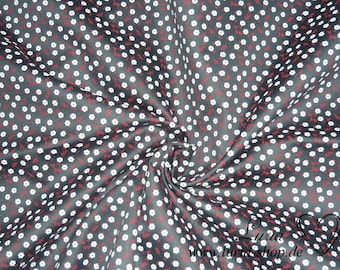 14,30 EUR/meter Dirndl fabric flowers on black cotton satin