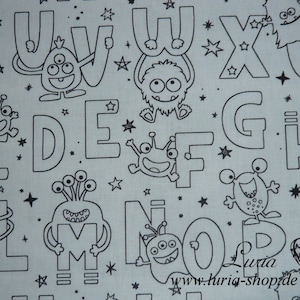 12.40 EUR/meter cotton fabric for coloring ABC Ökotex woven fabric 100% cotton