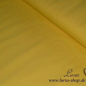 0,55m RESTSTÜCK Wintersweat Jersey Baumwolle uni einfarbig gelb Bild 2