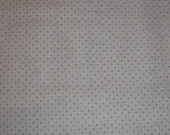 9.80 EUR/mètre tissu coton pois pois gris foncé sur gris tissage 1 mm 100% coton