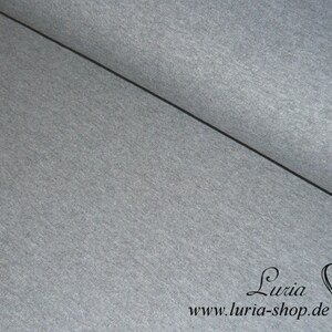 11,60 EUR/m Bündchen glatt grau meliert Schlauchware Bild 1