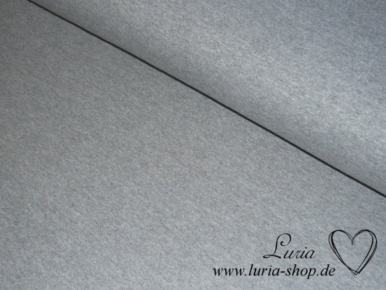 11,60 EUR/m Bündchen glatt grau meliert Schlauchware Bild 1