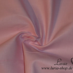 8.90 EUR/meter cotton fabric plain pink pale pink light pink woven fabric 100% cotton